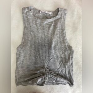 cropped grey tank